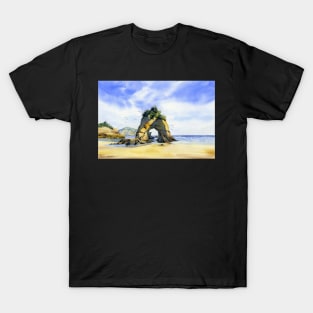 Archway, Wharariki Beach, New Zealand T-Shirt